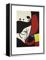 Femme et Oiseaux Dans un Paysage, 1970-1974-Joan Miro-Framed Stretched Canvas