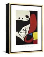 Femme et Oiseaux Dans un Paysage, 1970-1974-Joan Miro-Framed Stretched Canvas