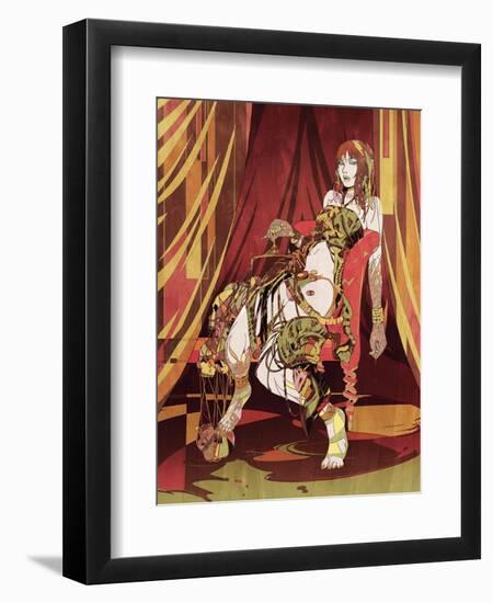 Femme Fatale Error-HR-FM-Framed Art Print