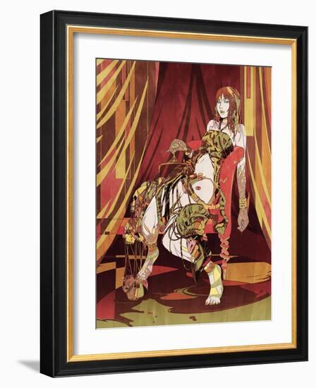 Femme Fatale Error-HR-FM-Framed Art Print