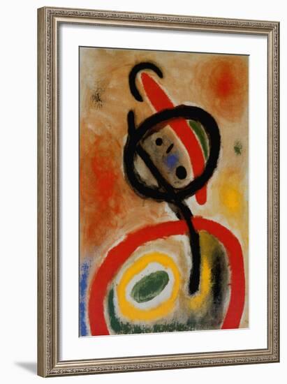 Femme III, c.1965-Joan Miro-Framed Art Print