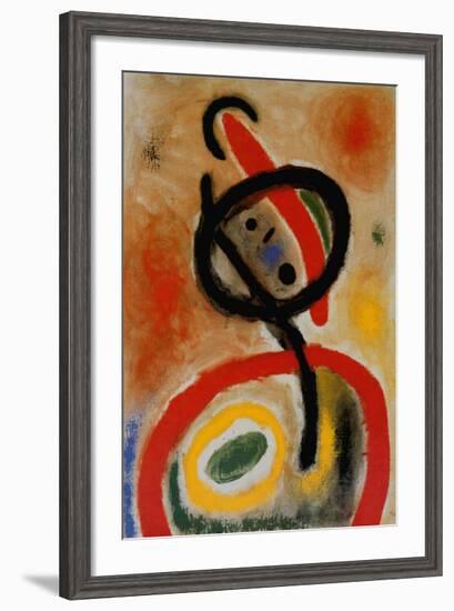 Femme III, c.1965-Joan Miro-Framed Art Print