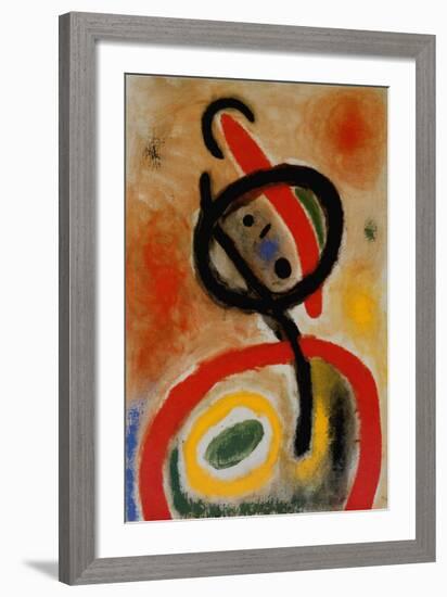 Femme III, c.1965-Joan Miro-Framed Art Print