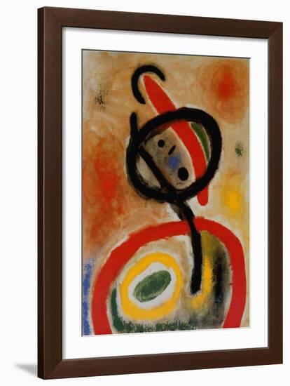 Femme III, c.1965-Joan Miro-Framed Art Print