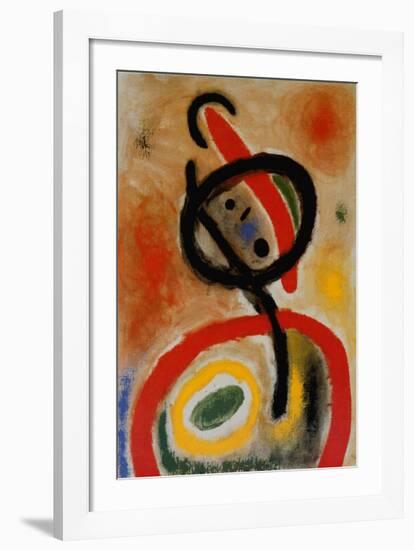 Femme III, c.1965-Joan Miro-Framed Art Print