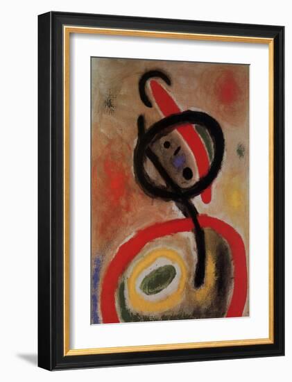 Femme III, c.1965-Joan Miro-Framed Art Print