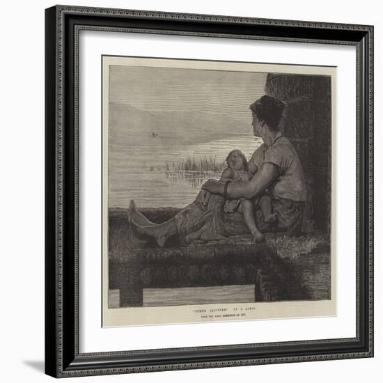 Femme Lacustre, from the Paris Exhibition of 1874-Albert Anker-Framed Giclee Print