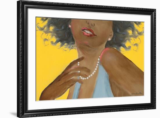 Femme noire-Hélène Léveillée-Framed Art Print