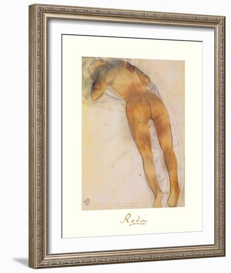 Femme Nue A Plat Ventre-Auguste Rodin-Framed Premium Giclee Print