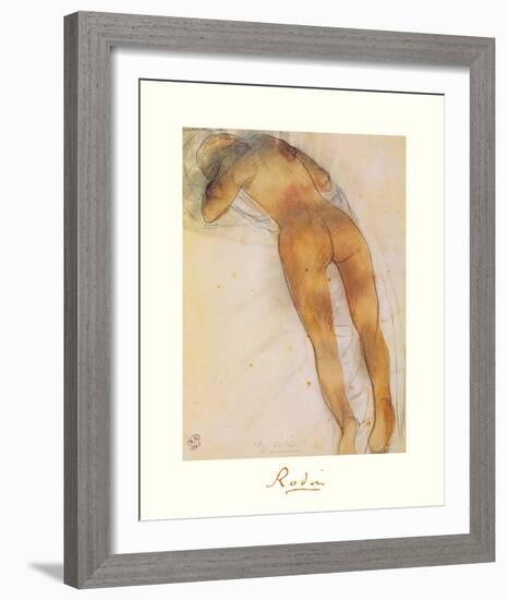 Femme Nue A Plat Ventre-Auguste Rodin-Framed Premium Giclee Print