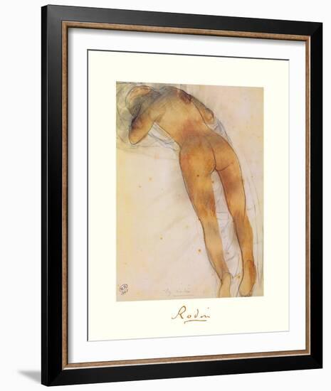 Femme Nue A Plat Ventre-Auguste Rodin-Framed Premium Giclee Print