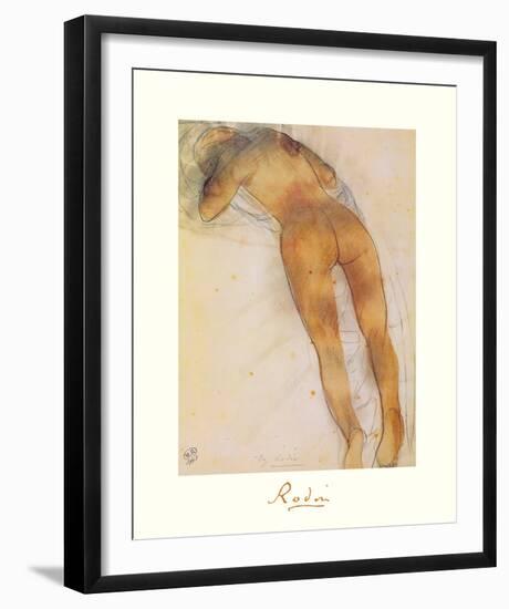 Femme Nue A Plat Ventre-Auguste Rodin-Framed Premium Giclee Print