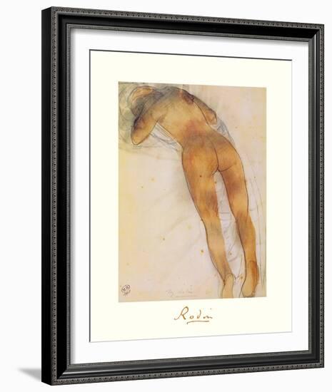 Femme Nue A Plat Ventre-Auguste Rodin-Framed Premium Giclee Print