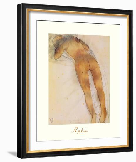 Femme Nue A Plat Ventre-Auguste Rodin-Framed Premium Giclee Print