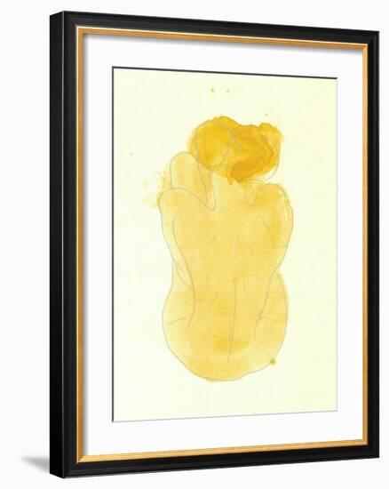 Femme Nue Assise et de Dos, c.1899-Auguste Rodin-Framed Serigraph