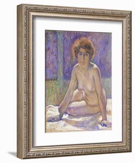 Femme Nue Assise-Theo Rysselberghe-Framed Giclee Print