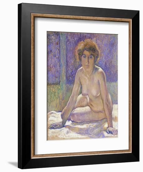 Femme Nue Assise-Theo Rysselberghe-Framed Giclee Print