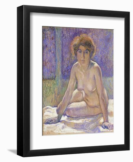 Femme Nue Assise-Theo Rysselberghe-Framed Giclee Print