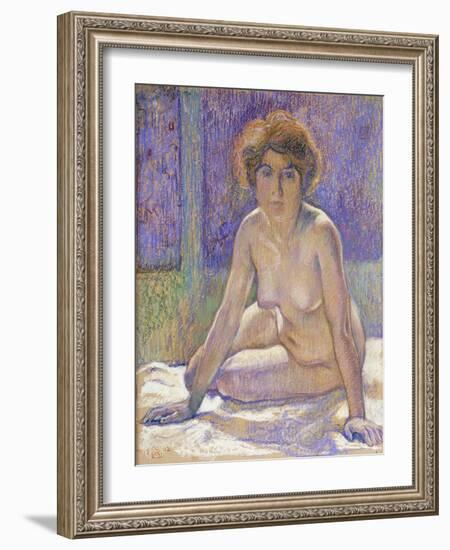 Femme Nue Assise-Theo Rysselberghe-Framed Giclee Print