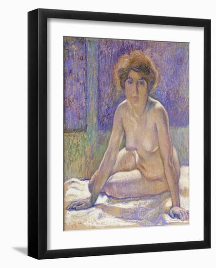 Femme Nue Assise-Theo Rysselberghe-Framed Giclee Print