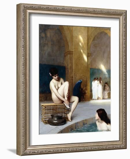 Femme Nue, C.1889-Jean Leon Gerome-Framed Giclee Print