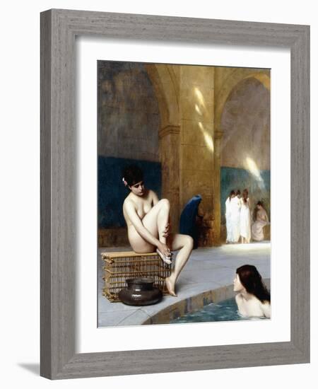 Femme Nue, C.1889-Jean Leon Gerome-Framed Giclee Print