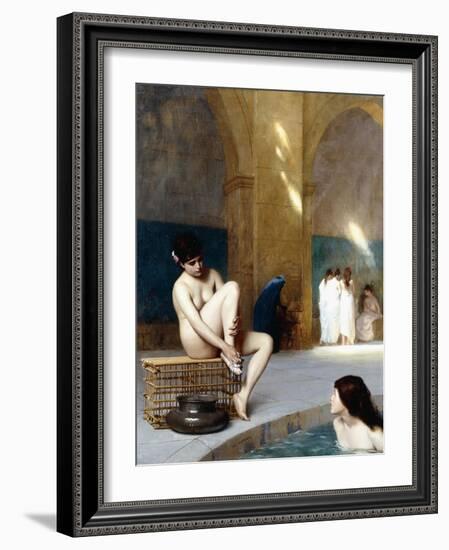 Femme Nue, C.1889-Jean Leon Gerome-Framed Giclee Print