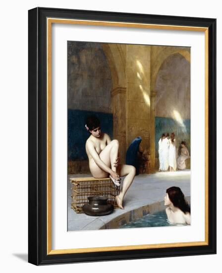 Femme Nue, C.1889-Jean Leon Gerome-Framed Giclee Print