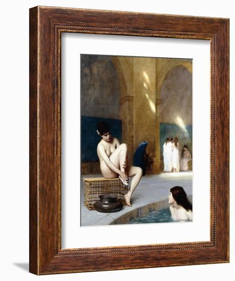 Femme Nue, C.1889-Jean Leon Gerome-Framed Giclee Print