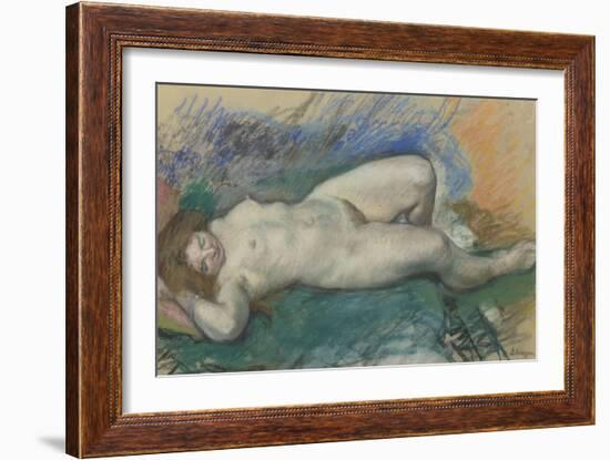 Femme nue couchée-Henri Lebasque-Framed Giclee Print