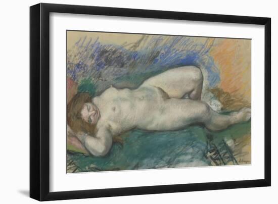 Femme nue couchée-Henri Lebasque-Framed Giclee Print