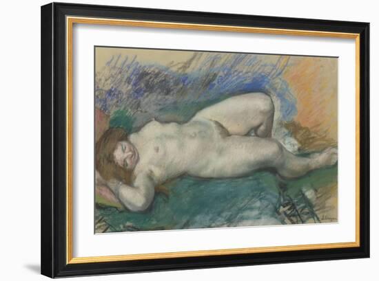 Femme nue couchée-Henri Lebasque-Framed Giclee Print