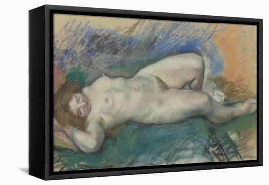 Femme nue couchée-Henri Lebasque-Framed Premier Image Canvas