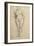 Femme nue, debout, de face, étude pour Scène de guerre-Edgar Degas-Framed Giclee Print