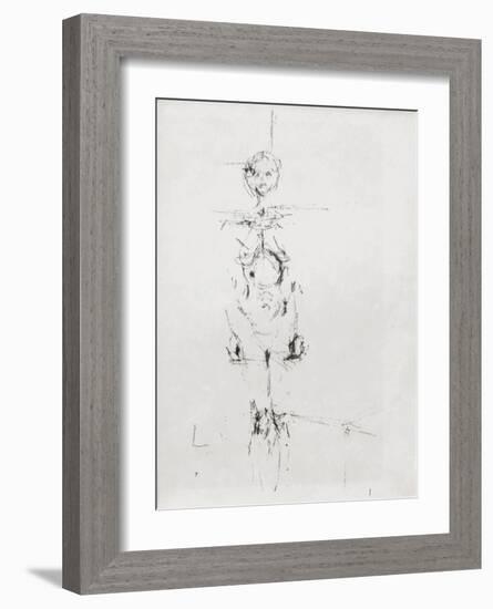 Femme nue debout-Alberto Giacometti-Framed Premium Edition