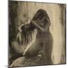 Femme, nue, se coiffant-Edgar Degas-Mounted Giclee Print