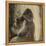 Femme, nue, se coiffant-Edgar Degas-Framed Premier Image Canvas