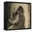 Femme, nue, se coiffant-Edgar Degas-Framed Premier Image Canvas