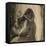 Femme, nue, se coiffant-Edgar Degas-Framed Premier Image Canvas