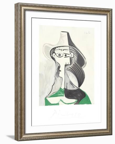 Femme Profile-Pablo Picasso-Framed Collectable Print