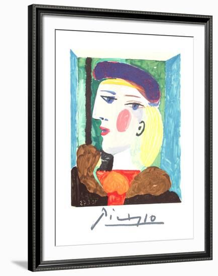 Femme Profile-Pablo Picasso-Framed Collectable Print