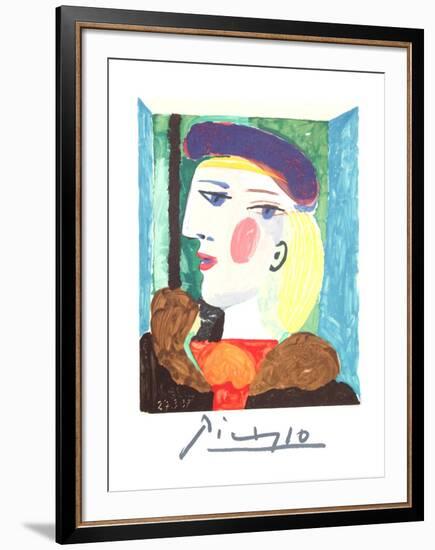 Femme Profile-Pablo Picasso-Framed Collectable Print