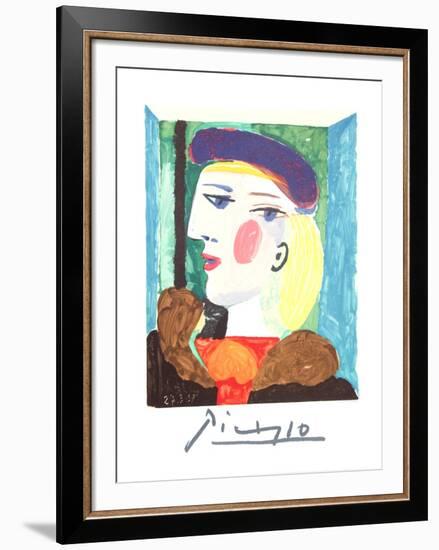 Femme Profile-Pablo Picasso-Framed Collectable Print