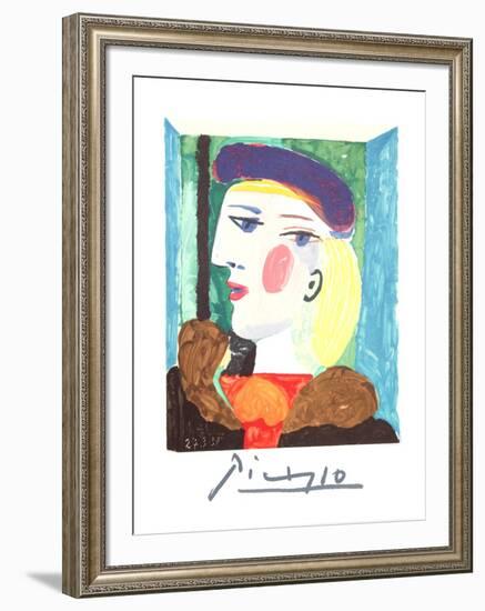 Femme Profile-Pablo Picasso-Framed Collectable Print