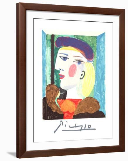 Femme Profile-Pablo Picasso-Framed Collectable Print