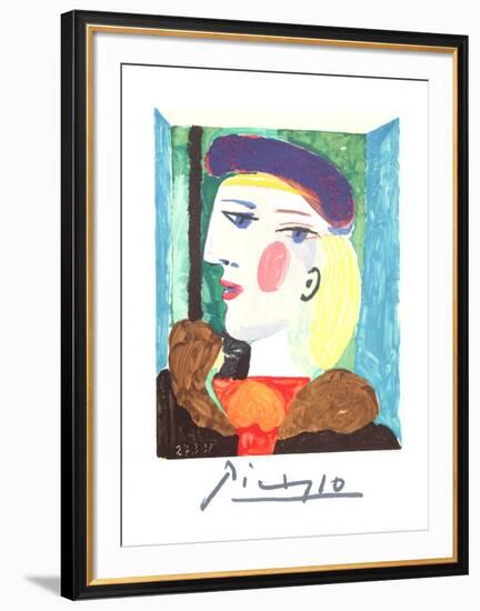 Femme Profile-Pablo Picasso-Framed Collectable Print