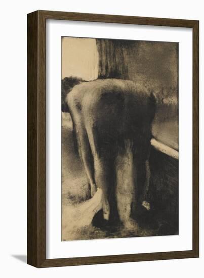 Femme s'essuyant les pieds-Edgar Degas-Framed Giclee Print