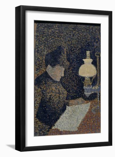 Femme sous la lampe-Paul Signac-Framed Giclee Print
