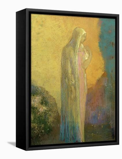 Femme voilée debout-Odilon Redon-Framed Premier Image Canvas