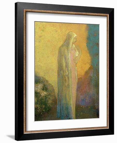 Femme voilée debout-Odilon Redon-Framed Giclee Print